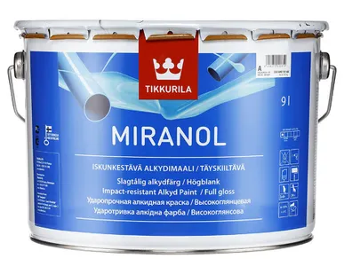 фото Эмаль для металла и дерева Tikkurila Miranol 2,7 л. ( Тиккурила  Миранол
