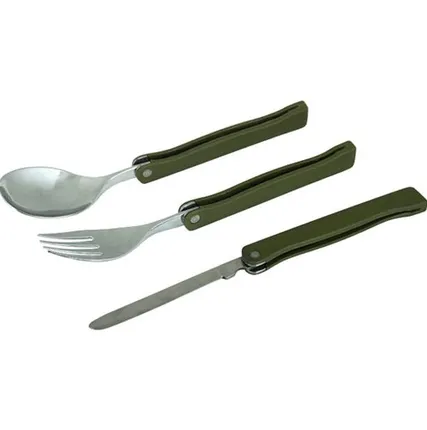 Фото №0 Набор столовых приборов Тактик (складной, металлический) Track