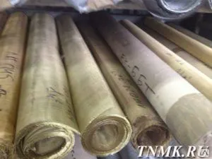 фото Сетка латунная 1,25х0,4 мм ГОСТ 6613-86