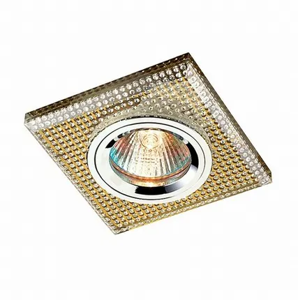 Фото №0 Светильник встраиваемый G9 369903 хром/зеркальный/золотой Novotech