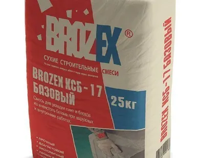 фото Клей для ячеистых блоков BROZEX КСБ - 17 Базовый 25 кг 48шт/пал