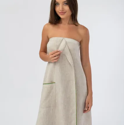 Фото №1 Килт женский WoodSon, натуральный лён (Размер 46, арт. WGK2)