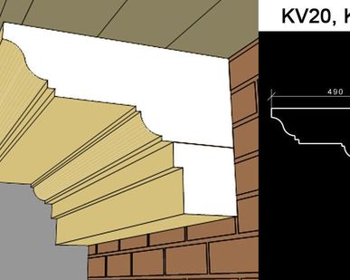 фото Венчающий карниз KV20