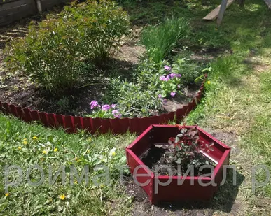 фото Клумба цветочная сота (500)