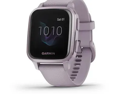 фото Часы Garmin Venu Sq орхидея с алюминиевым безелем и с силиконовым ремешком