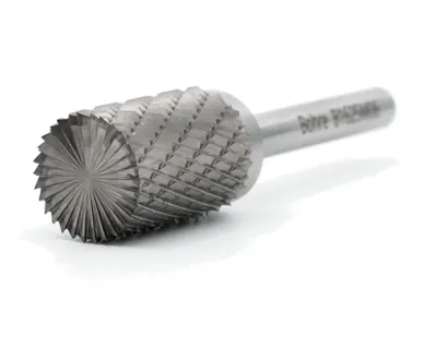 фото Борфреза твердосплавная Bohre цилиндрическая с торцовыми зубьями, тип В 25-25-М-06-L70