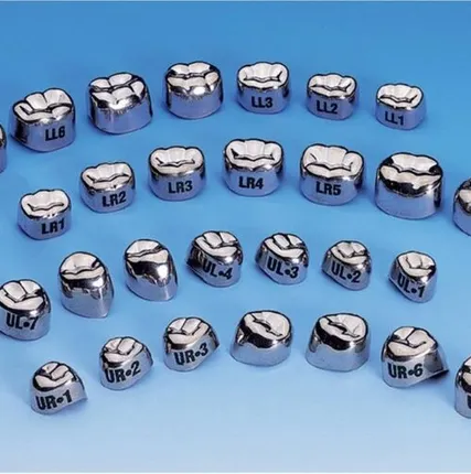 Фото №0 Коронки нерж/ст д/вр/зуб 1 верх/лев/мол р7 D-UL-7