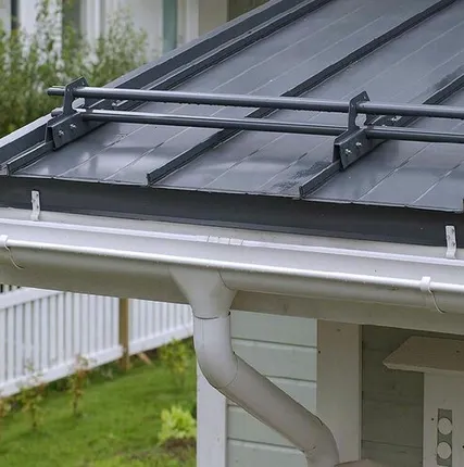 Фото №0 Фальцевая панель Falz Lock (0.338 м) 0.5 Rooftop Бархат RAL 7024 серый графит