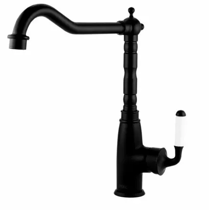 Фото №0 Дисма Смеситель для кухни Esco Florence с L-изливом, черный, арт. FR 03 B