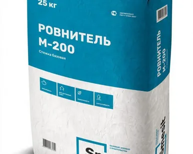 фото Стяжка для пола базовая (ровнитель) М-200 Smesit 25 кг