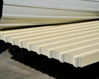 фото Профлист С-10 / бежевый / 0.45 мм. - RAL 1014 / Слоновая кость - Глянцевая - с ЛКП - Первый - С-10 - Стандартные - Розница