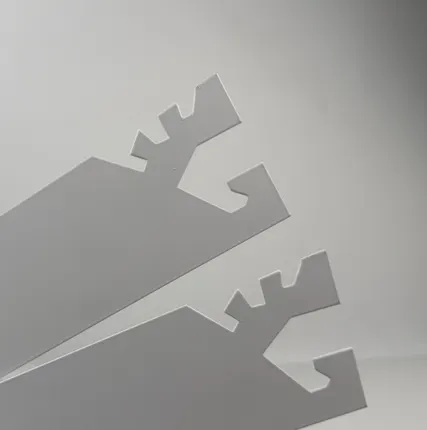 Фото №0 Кронштейн наклонный L=400мм, окрашенный, белый