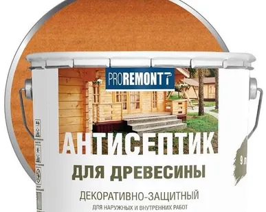 фото Деревозащитное средство Proremontt Махагон 9л Лакра