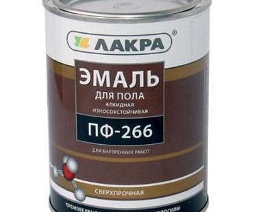 фото Эмаль ПФ-266 золотисто-коричневая Лакра 1кг