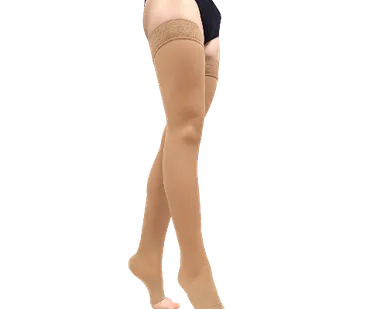 фото Компрессионные чулки 1 класса с открытым носком прозрачные ORTO