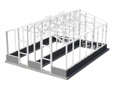 фото Теплица английская СУПЕР ЧЕЛСИ / Оранжерея 5,7х7,15 м, 2 отделения/ цвет Белый (RAL 9003)