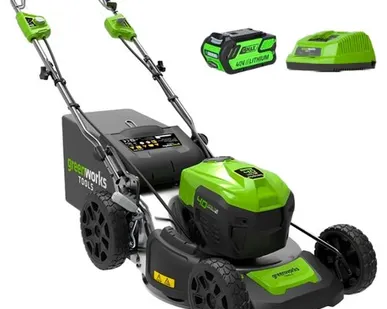 фото Газонокосилка greenworks
