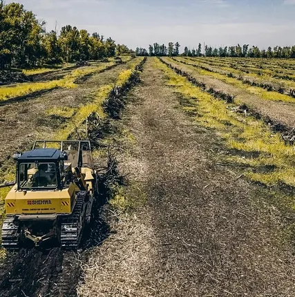 Фото №2 Корчевание пней, деревьев, лесополос, садов