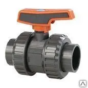 Фото №0 Шаровой кран ПВХ с муфтовыми окончаниями 20 мм ПНД EPDM