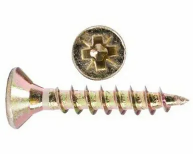 фото Саморез PZ1 (жёлтый цинк) для КЛЯЙМЕРОВ 2,5х20 (упак. 100шт)