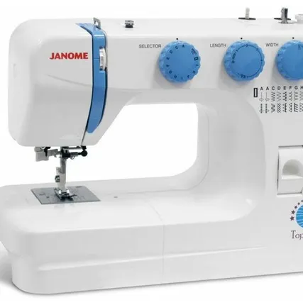 Фото №0 Швейная машина Janome Top 22S, белый/голубой