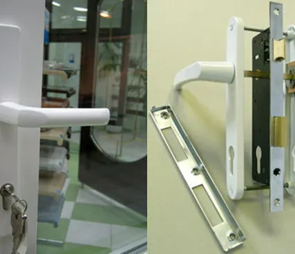 Фото №0 Замена замка на пластиковой двери