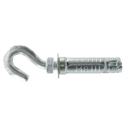 Фото №0 анкер-гильза оцинкованная с крюком ПАРТНЕР AC-GA M8x50 D14 2шт