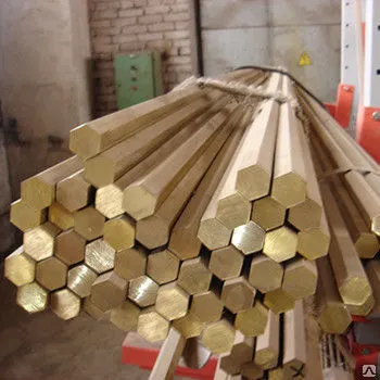 Фото №0 Шестигранник латунный 24 мм ЛС59-1П АВ