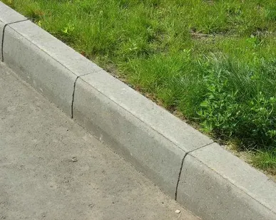 фото Установка бордюра
