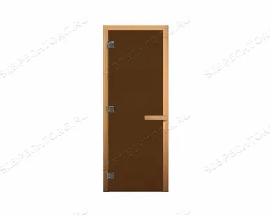 фото Дверь стекло Бронза Матовая (8мм,3петли) 1,7/0,7 Везувий