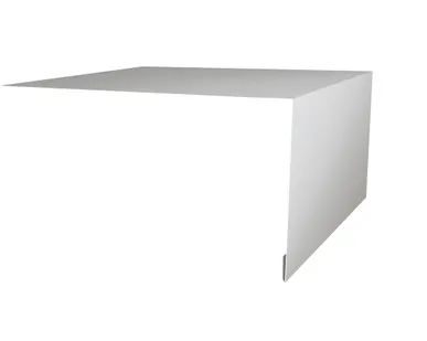 фото Планка околооконная простая 250х50 0,5 Satin с пленкой RAL 9003 сигнальный белый