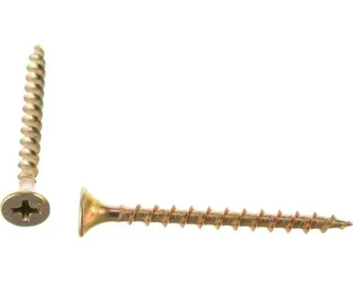 фото Саморез (шуруп) 3,5*45мм универсальный желтый с потайной головкой, 1000шт