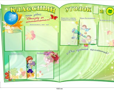 фото Стенд Классный уголок "Книжка"