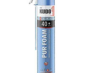 фото KUDO HOME 40+ Пена монтажная бытовая 750 мл всесезонная