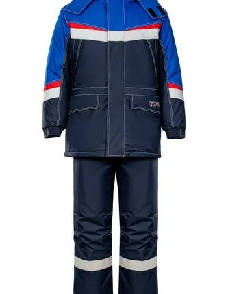 Фото №0 Костюм зимний «Мега-ОйлСтат» для защиты от нефти и нефтепродуктов, повышенных температур, растворов кислот и щелочей, воды, воздействия статического электричества, механических воздействий и ОПЗ