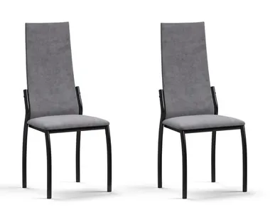 фото Стул АСТИ NEW 2 шт. Велюр Роял агат, Черный