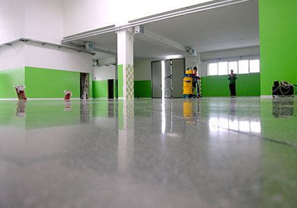 Фото №0 Шлифованный бетонный пол.