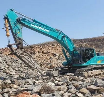 Фото №0 Экскаватор SANWARD SWE400E-3H с Гидромолотом