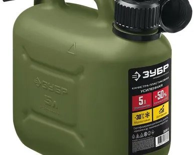 фото ЗУБР 5 л, пластиковая усиленная канистра, Профессионал (38365-5)