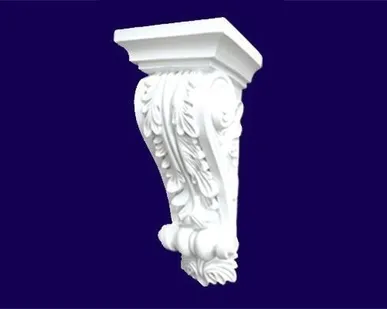 фото Консоль кронштейн "Солид" C8027 цвет белый (136x137x312 мм)