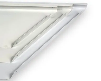 фото Полка внешний угол 400мм, окрашенная, белая