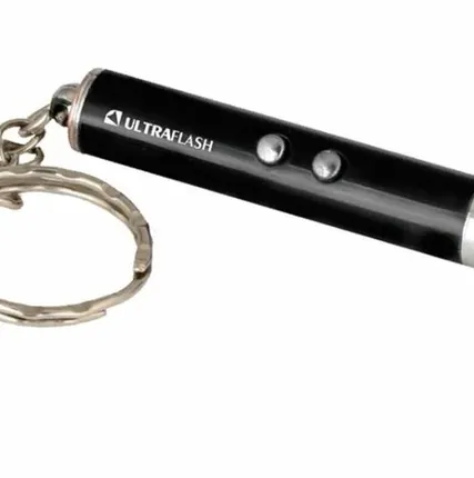 Фото №0 Фонарь Ultraflash LED30L 1LED+лазерная указка 3*AG3, черный, алюм.