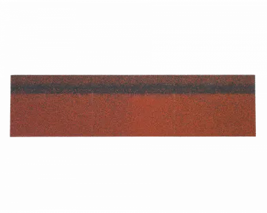 фото Коньково-карнизная черепица ТЕХНОНИКОЛЬ Shinglas Финская Аккорд Красный 20 / 12 м. пог 5 м2