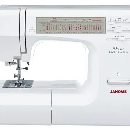 Фото №0 Швейная машина Janome Decor Excel Pro 5124, белый