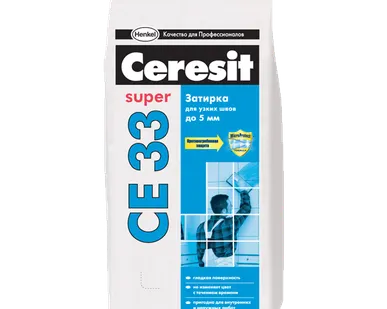 фото Затирка для узких швов Ceresit СЕ 33 Super (до 5 мм) Белая / Серая 2 кг