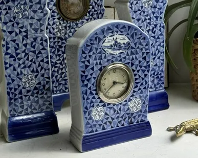 фото Часы интерьерные ВиллеройБох Flandria 19 см фарфор начало ХХ века