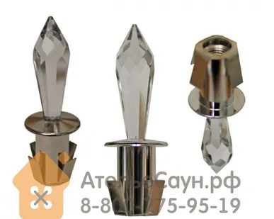 фото Хрустальная насадка Cariitti CR-31 (1540064, хром, длина кристалла - 31 мм)