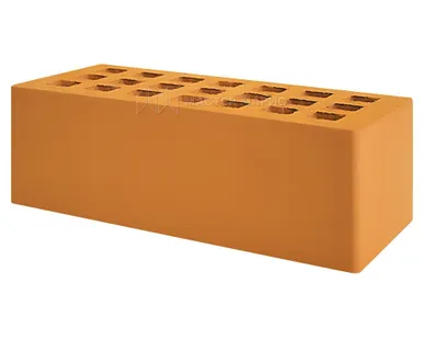 фото Кирпич лицевой керамический «Абрикос» пустотелый утолщенный М125