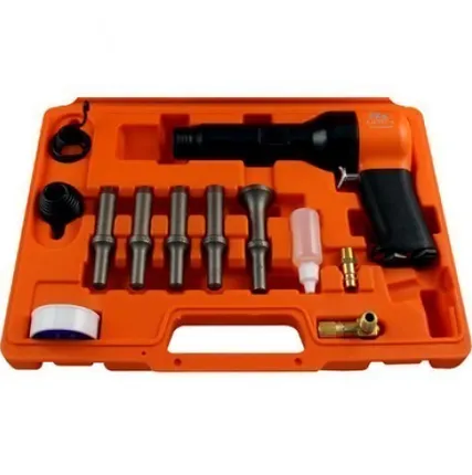 Фото №0 Клепальный молоток ударного действия AIRPRO RH-9507XK с набором оправок