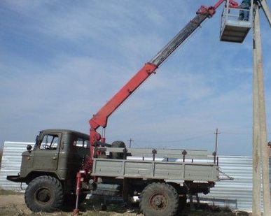 фото Аренда автовышки вездехода ГАЗ-66 4х4